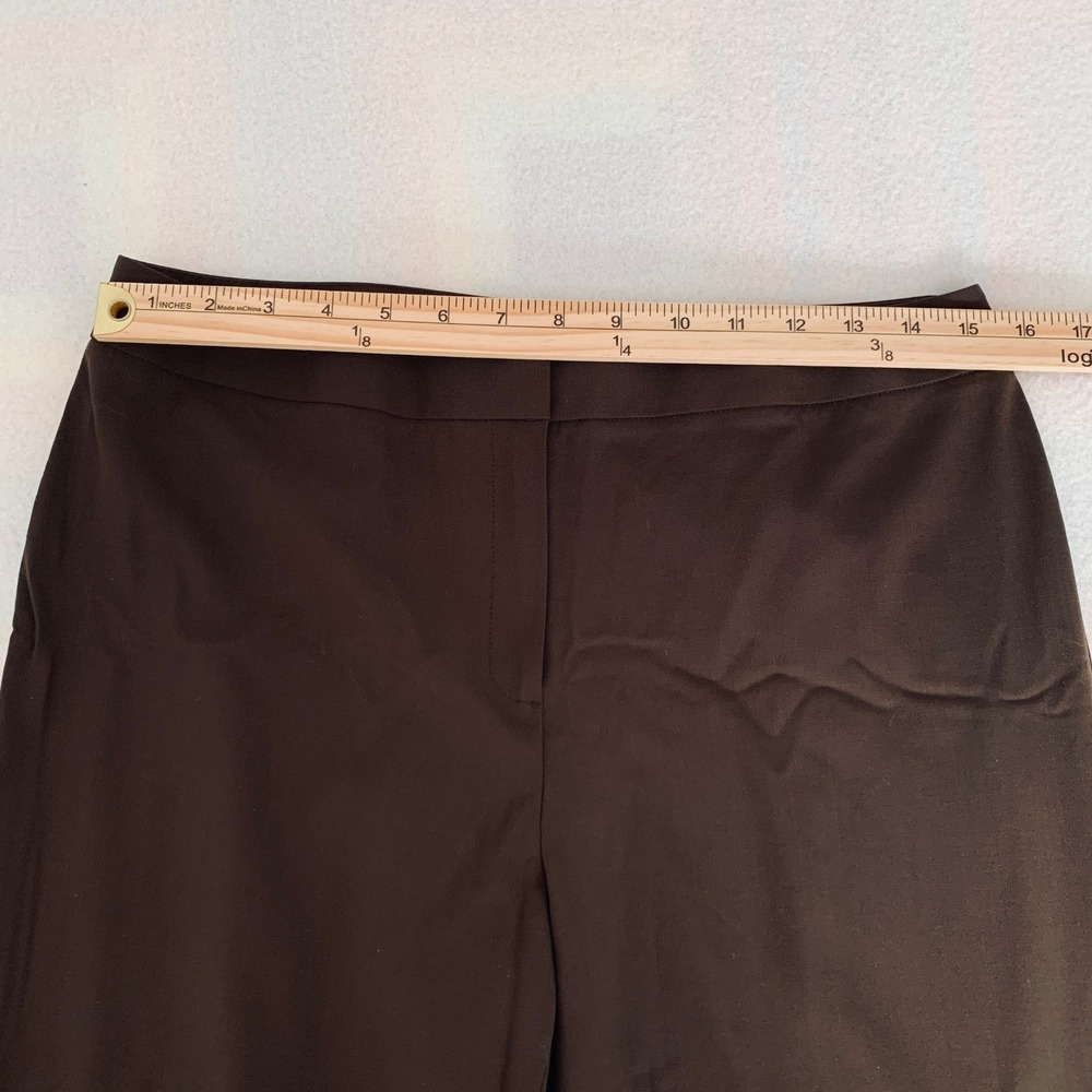 Lafayette 148 New York Dress Pants Women's‎ Straight Leg Wool Blend Brown Size 8 - Picture 9 of 13